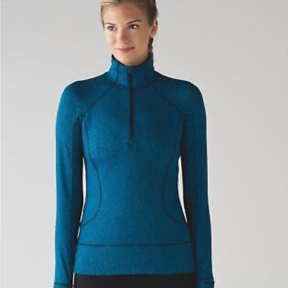 Lululemon Rush Hour Blue Half-Zip Pullover Size 2